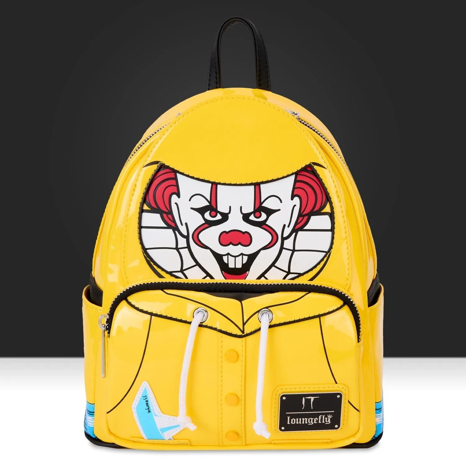 Loungefly x Warner Brothers IT Pennywise Raincoat Cosplay Mini Backpack