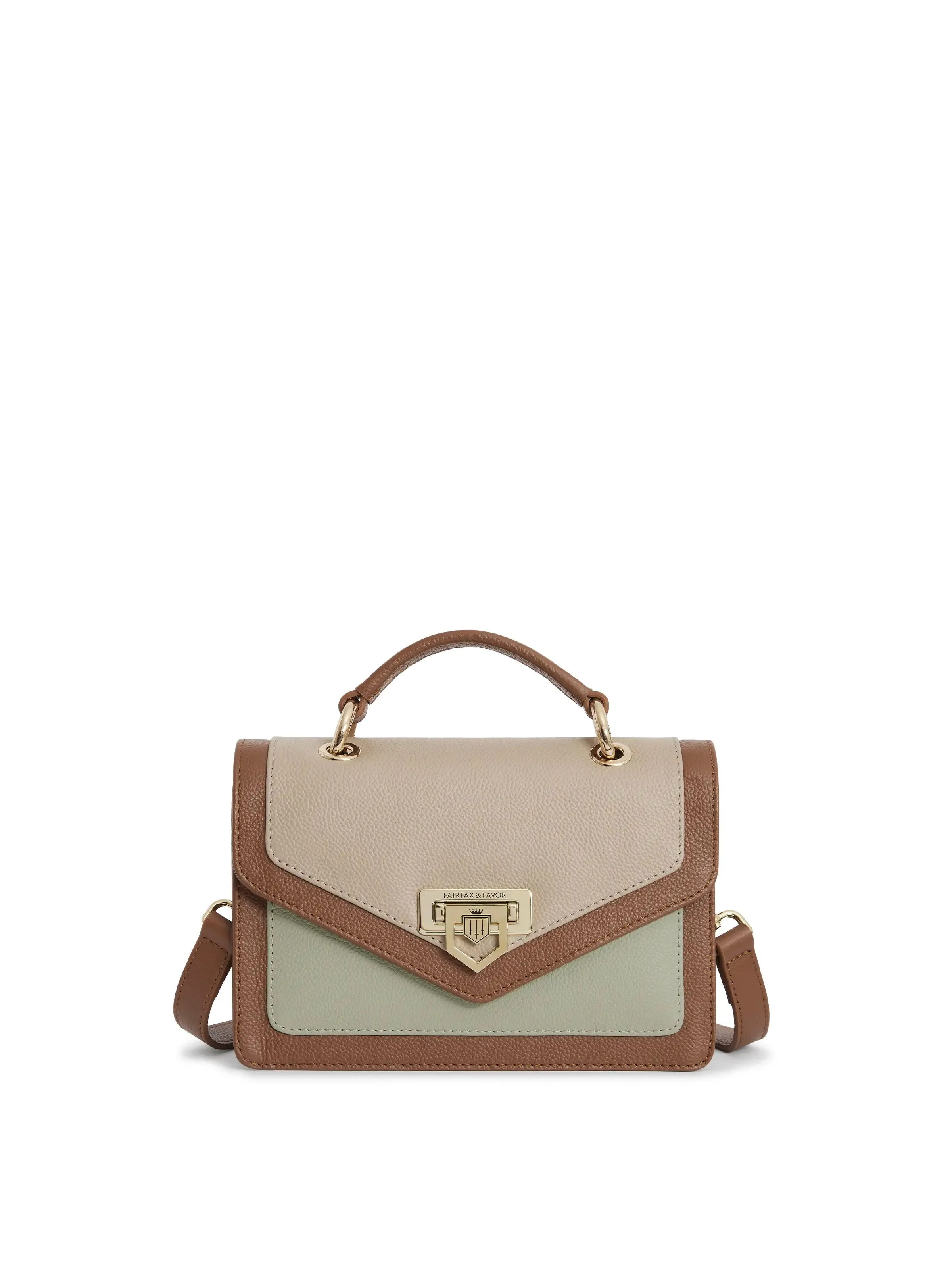 Loxley Mini Cross Body Bag - Mint Tri-Colour