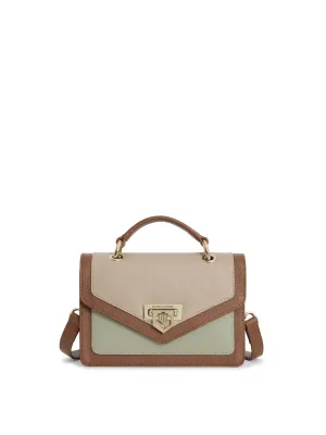 Loxley Mini Cross Body Bag - Mint Tri-Colour