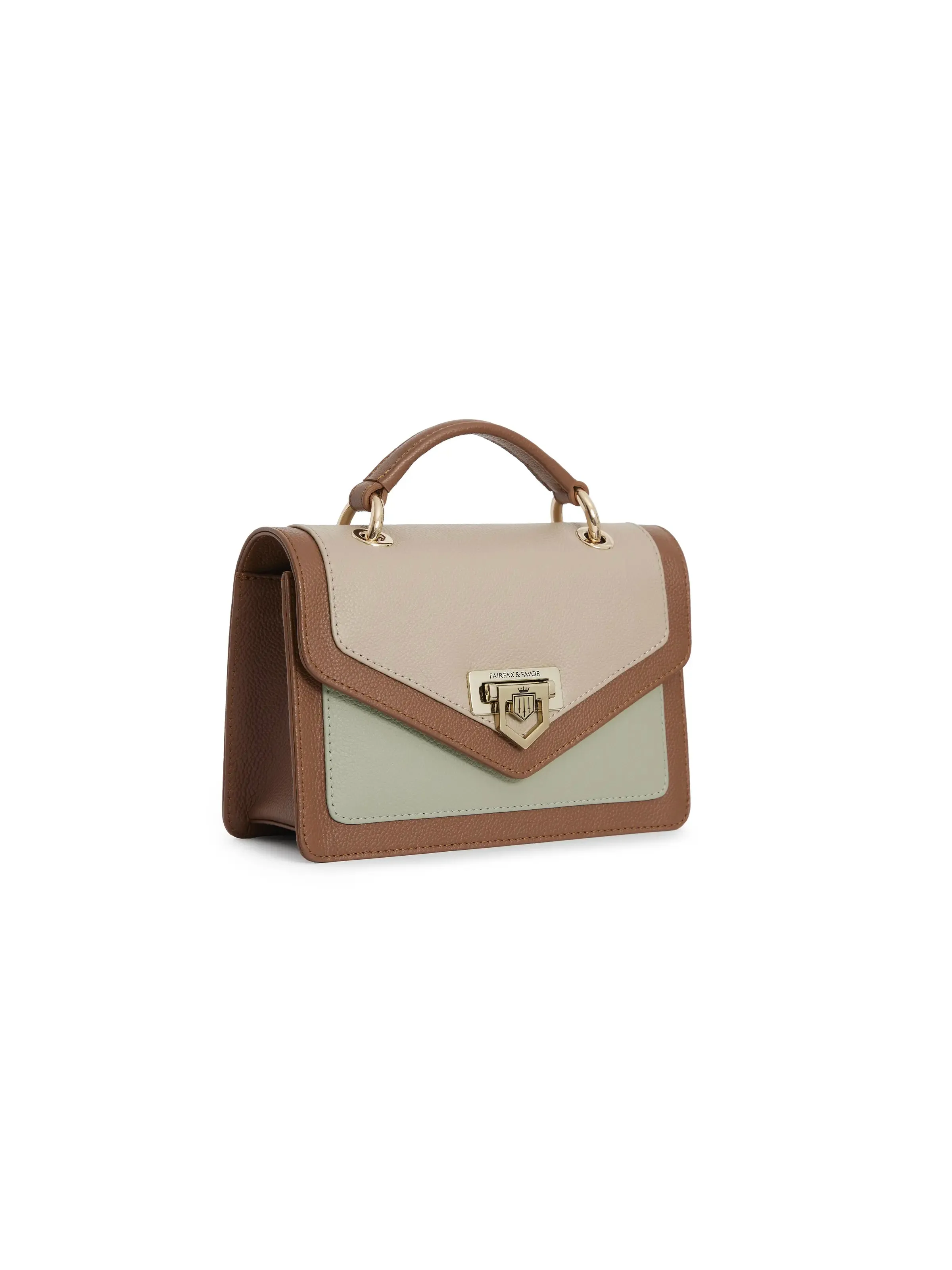 Loxley Mini Cross Body Bag - Mint Tri-Colour