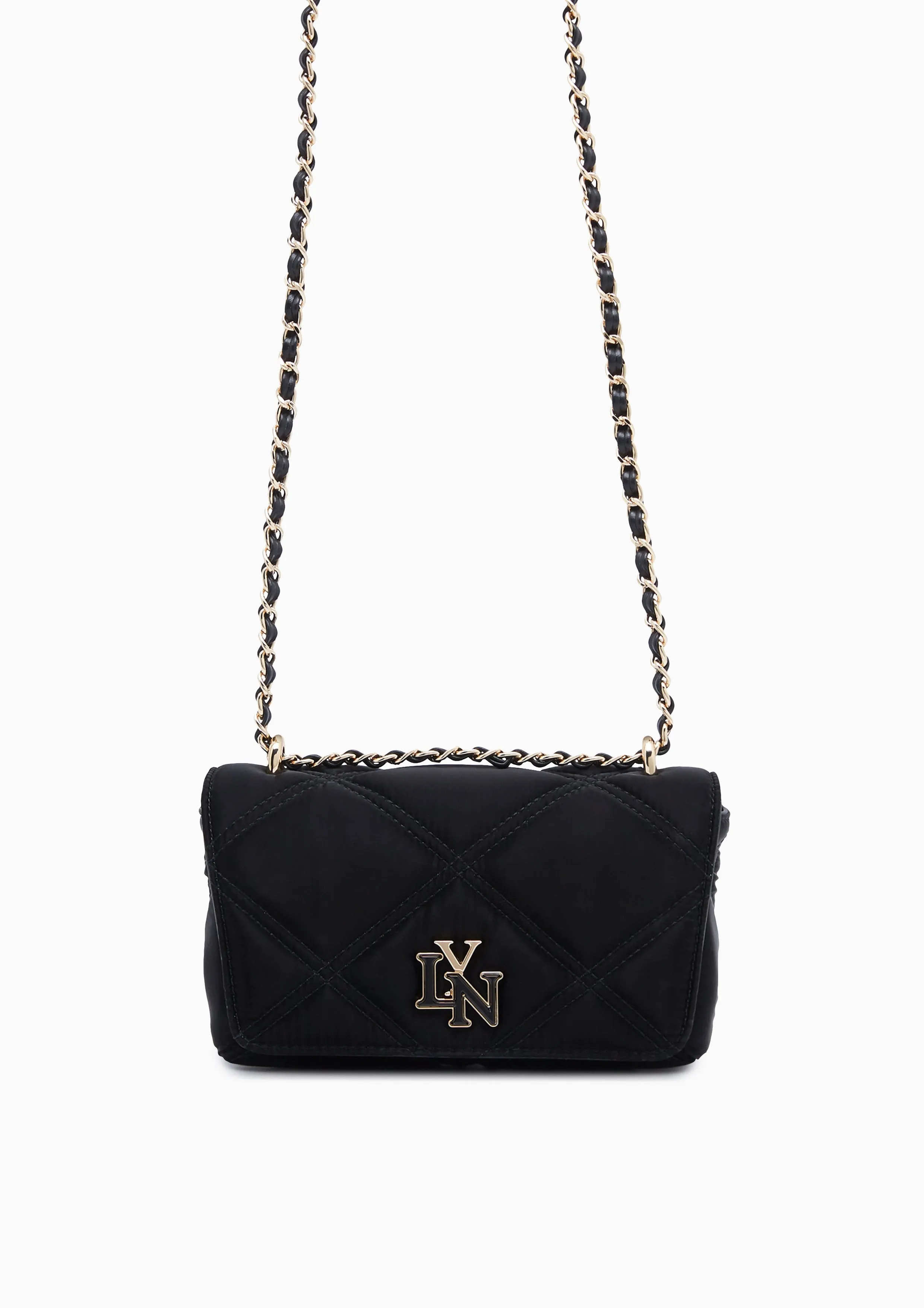 Maila Nylon Crossbody Bag Black