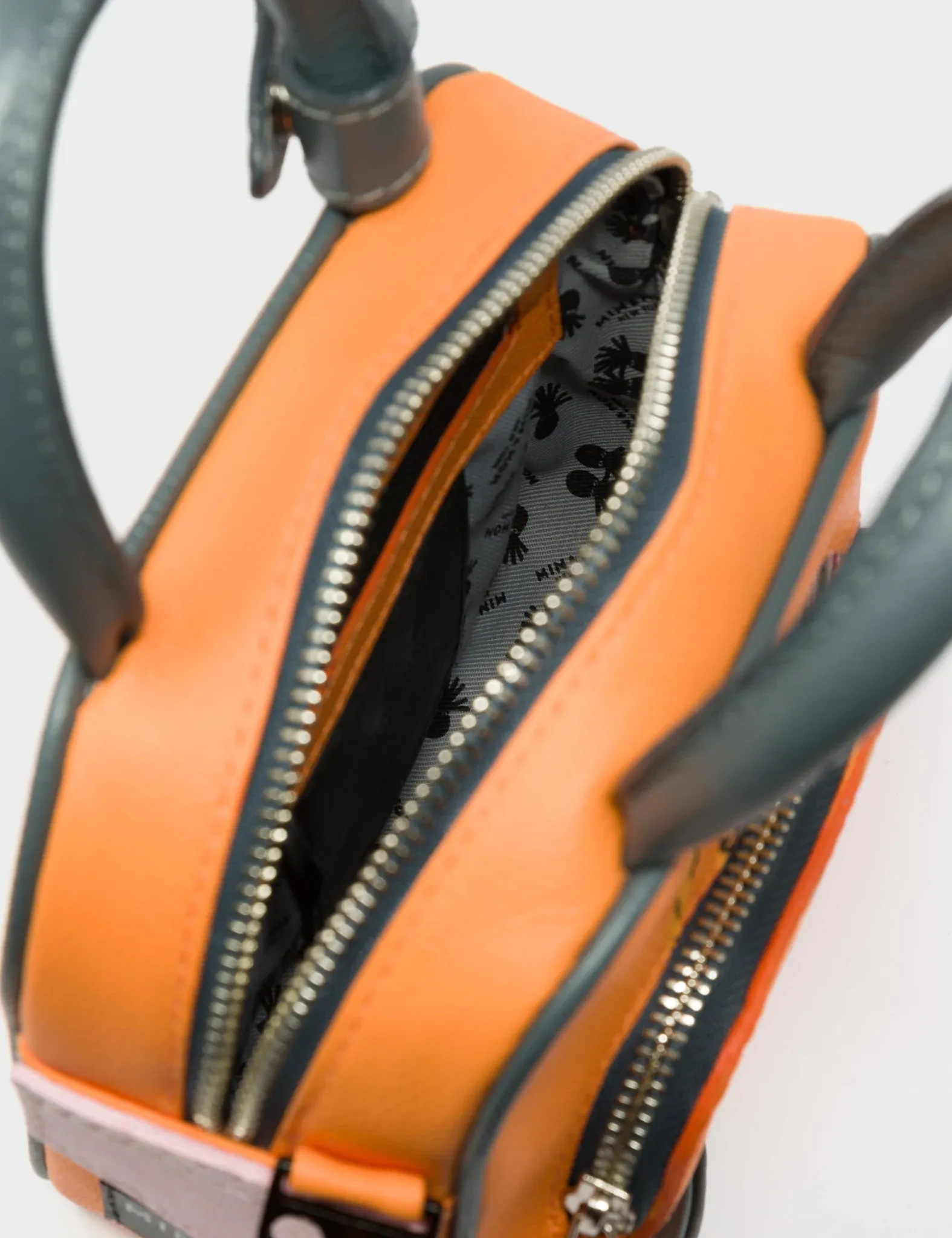 Marino Mini Crossbody Blazing Orange Leather Bag - Creatures of the Future Design