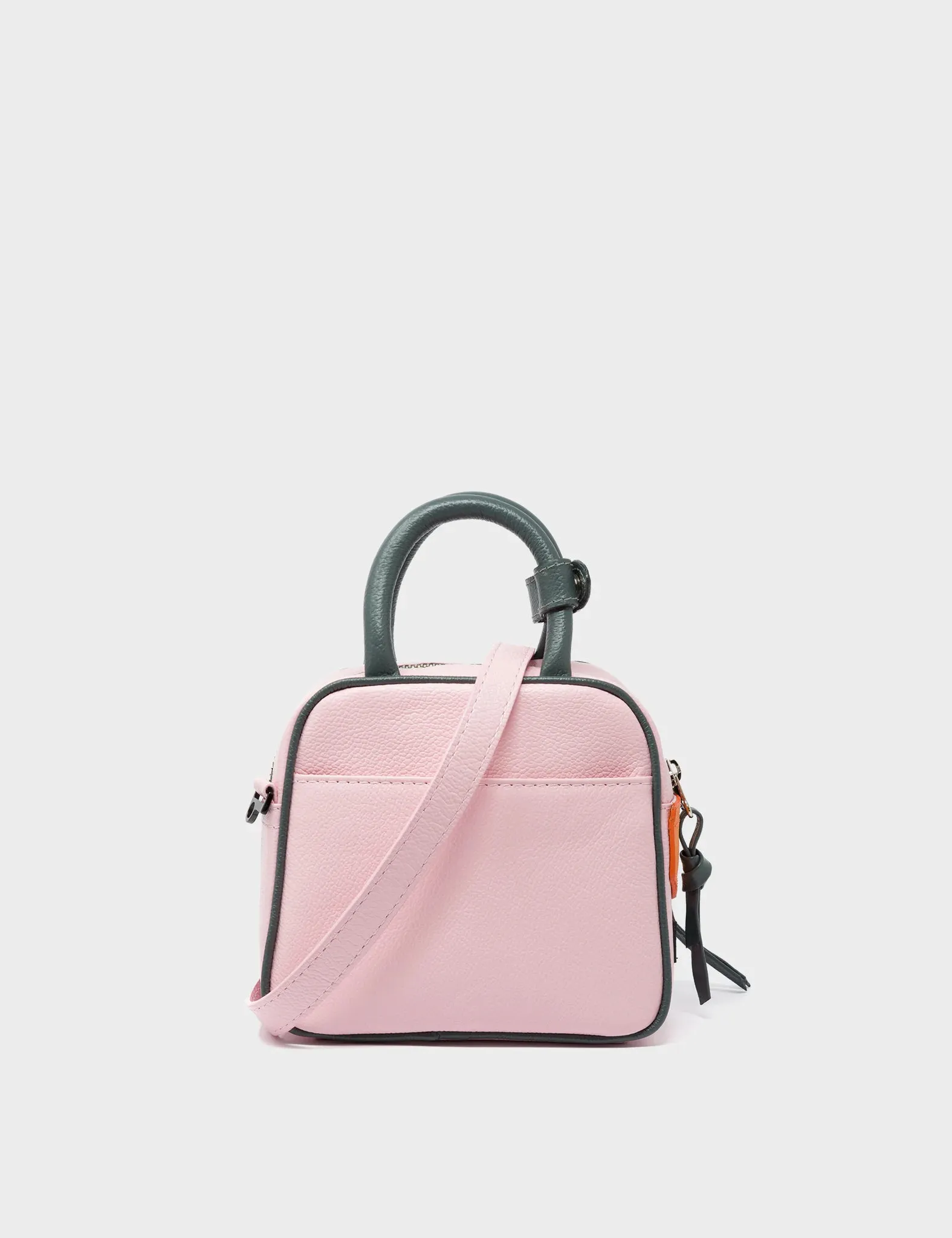 Marino Mini Crossbody Parfait Pink Leather Bag - Creatures of the Future Design