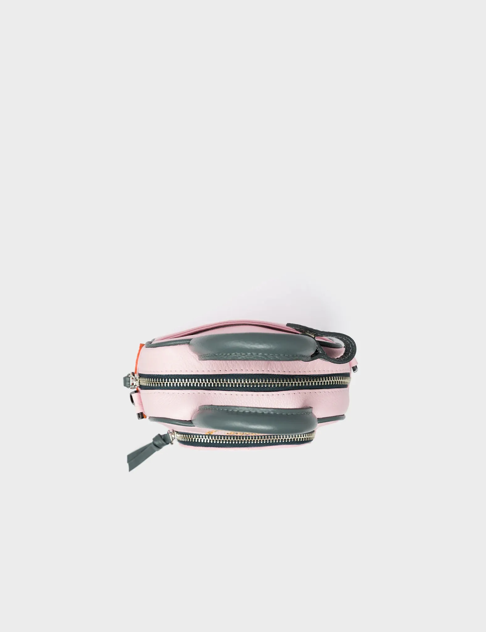 Marino Mini Crossbody Parfait Pink Leather Bag - Creatures of the Future Design