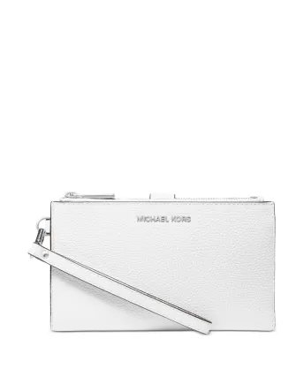 Michael Michael Kors Adele Double Zip Pebble Leather Phone Wristlet