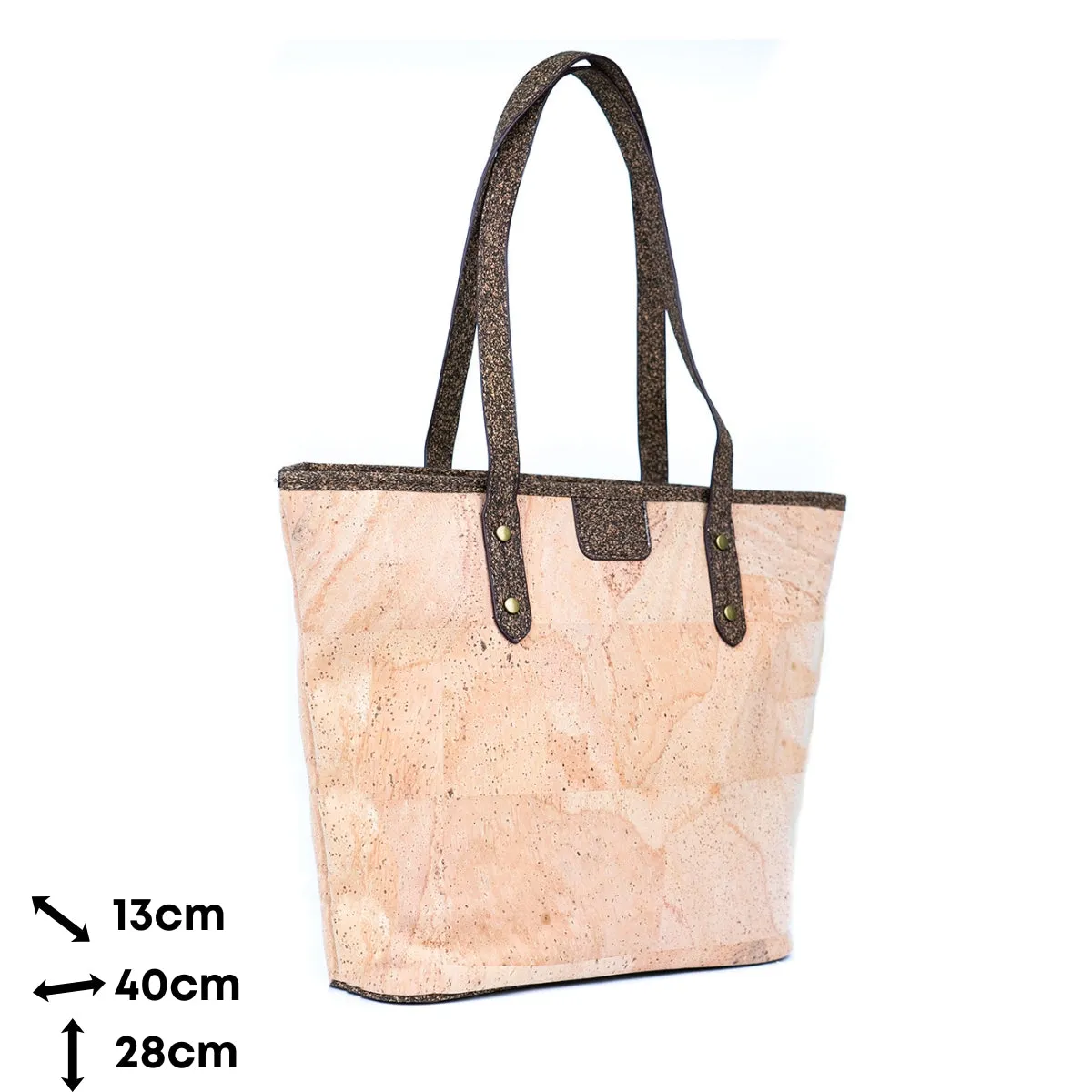 Natural Cork Women's Tote Bag - Spacious, Minimalist, and Sustainable BAG-2313