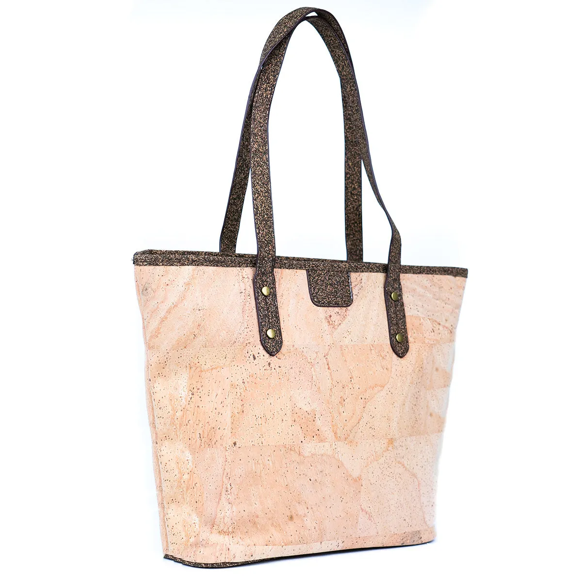 Natural Cork Women's Tote Bag - Spacious, Minimalist, and Sustainable BAG-2313