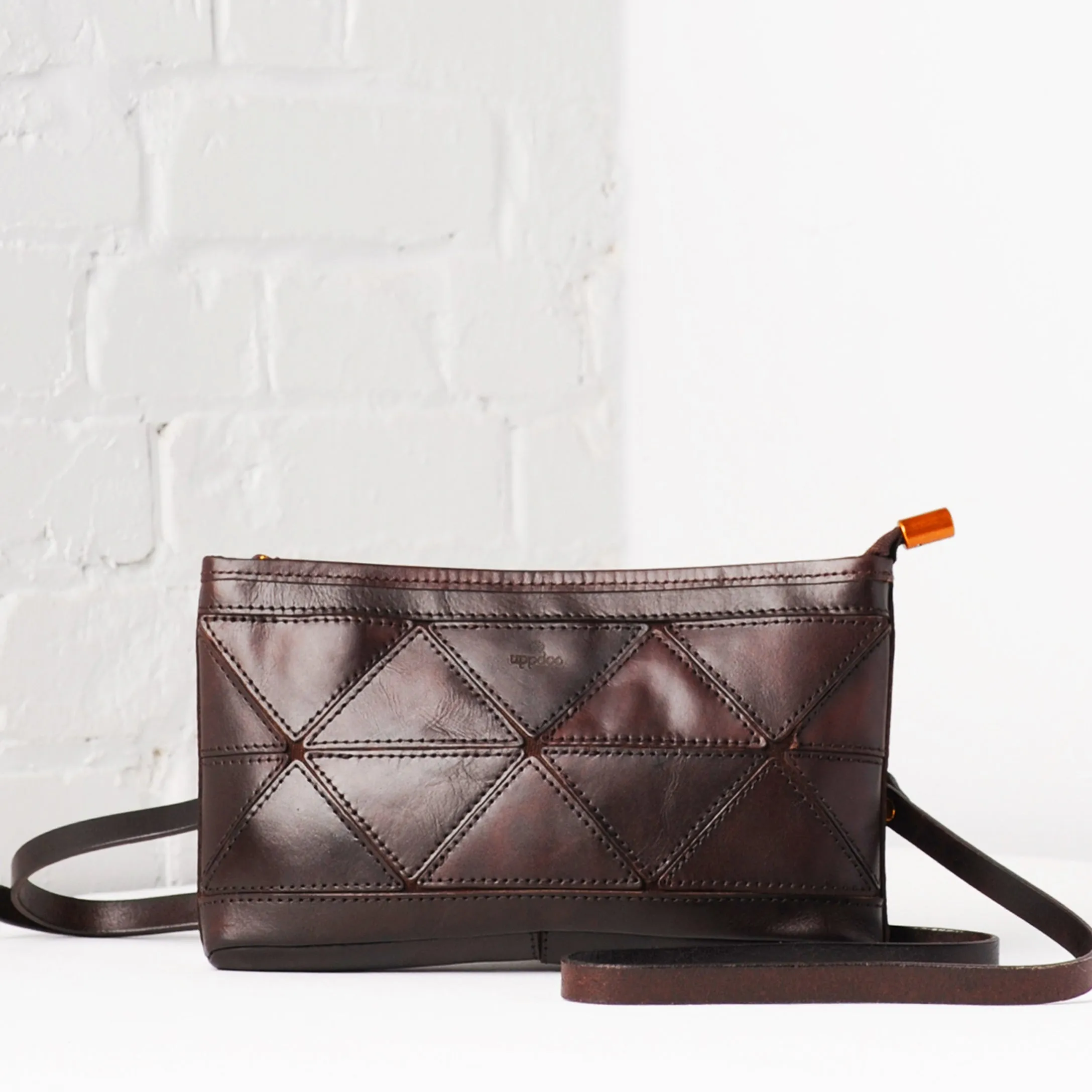 Origami Clutch / Crossbody Bag - Espresso