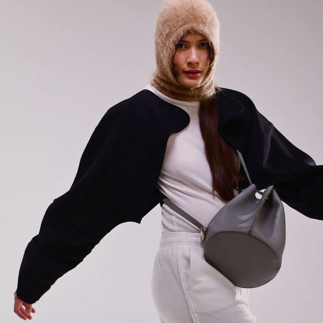 ORUKAMI Flat Hook Convertible Bucket Tote - Grey