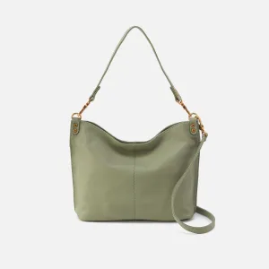 Pier Shoulder Bag In Pebbled Leather - Watercress