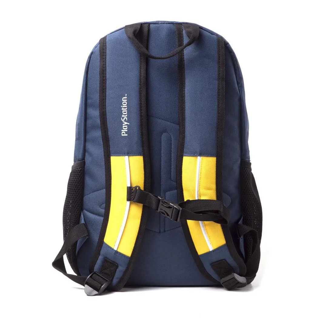 Playstation Symbols Blue & Yellow Backpack