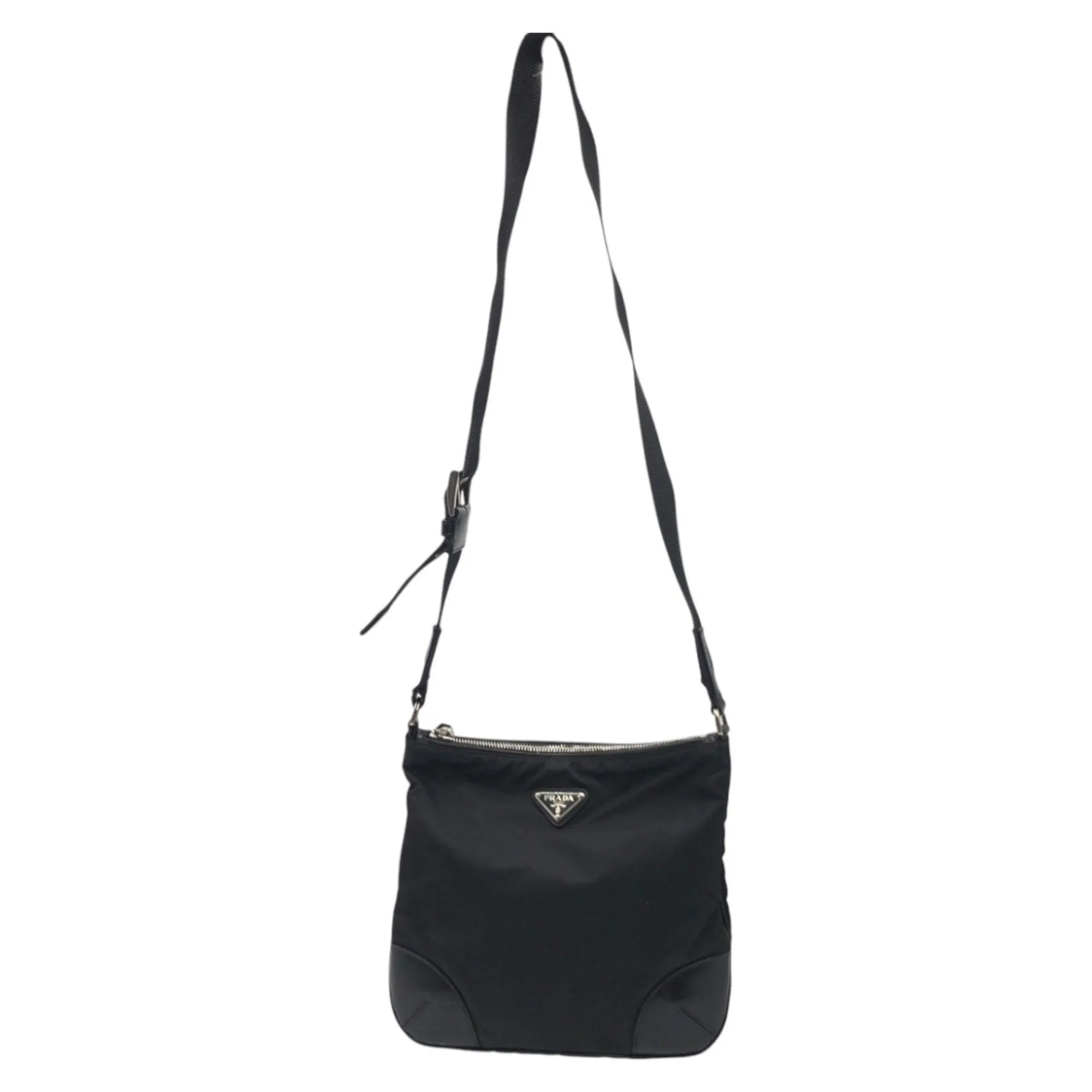 Prada Nylon Messenger Bag Shoulder Bag (Pre-Owned)
