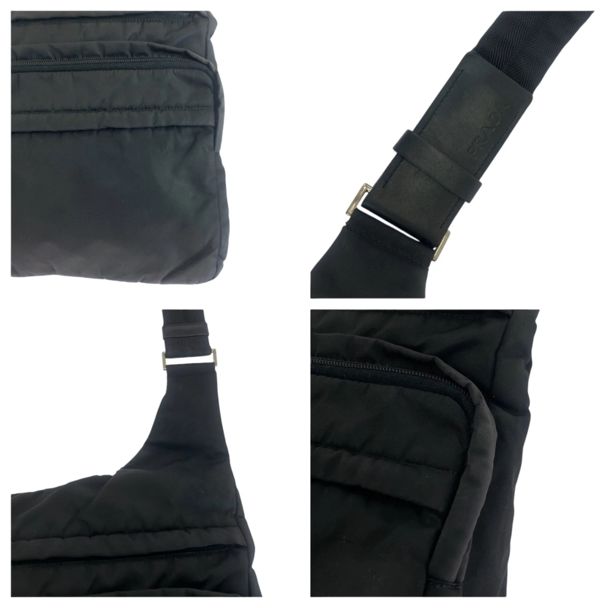Prada Nylon Messenger Bag Shoulder Bag (Pre-Owned)