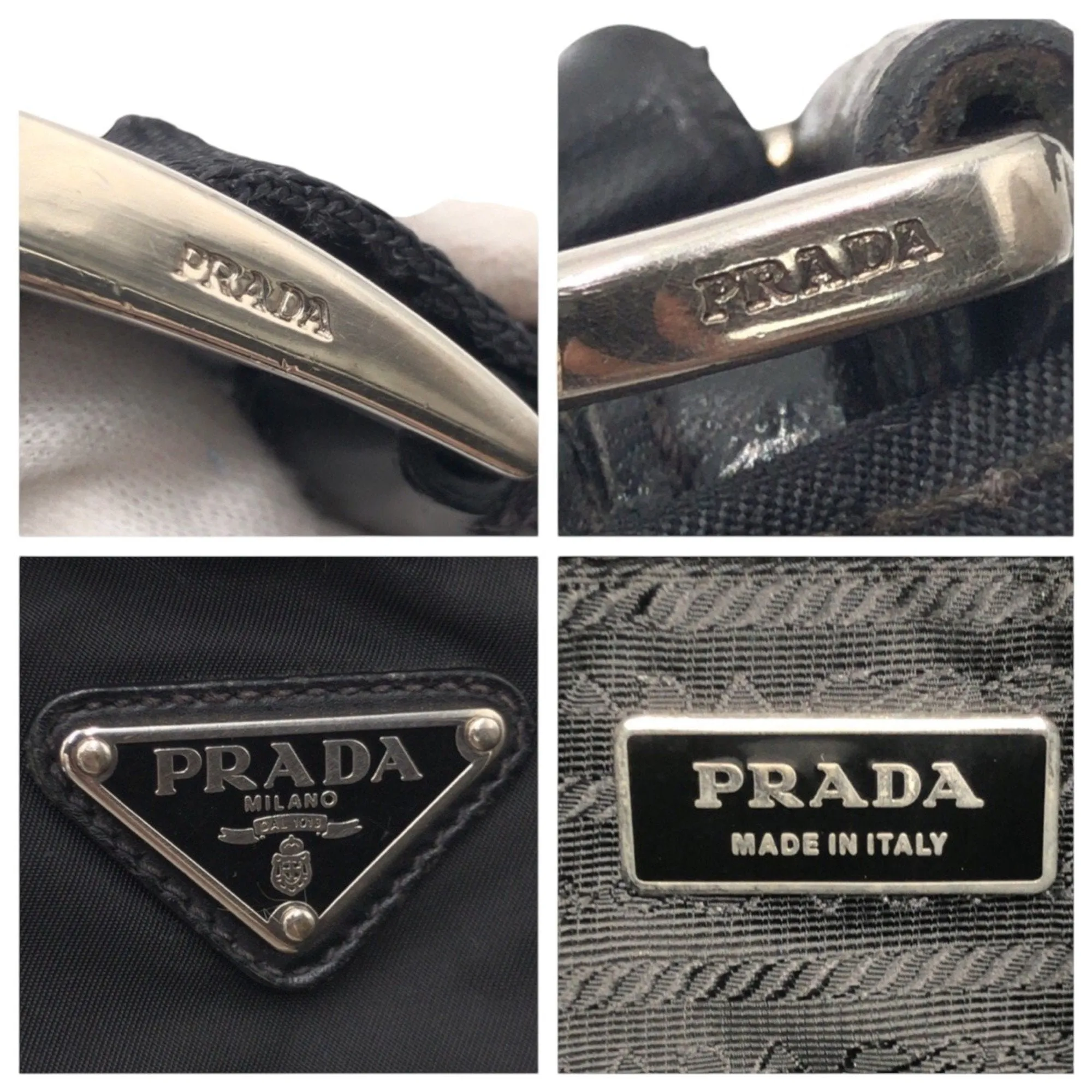 Prada Nylon Messenger Bag Shoulder Bag (Pre-Owned)