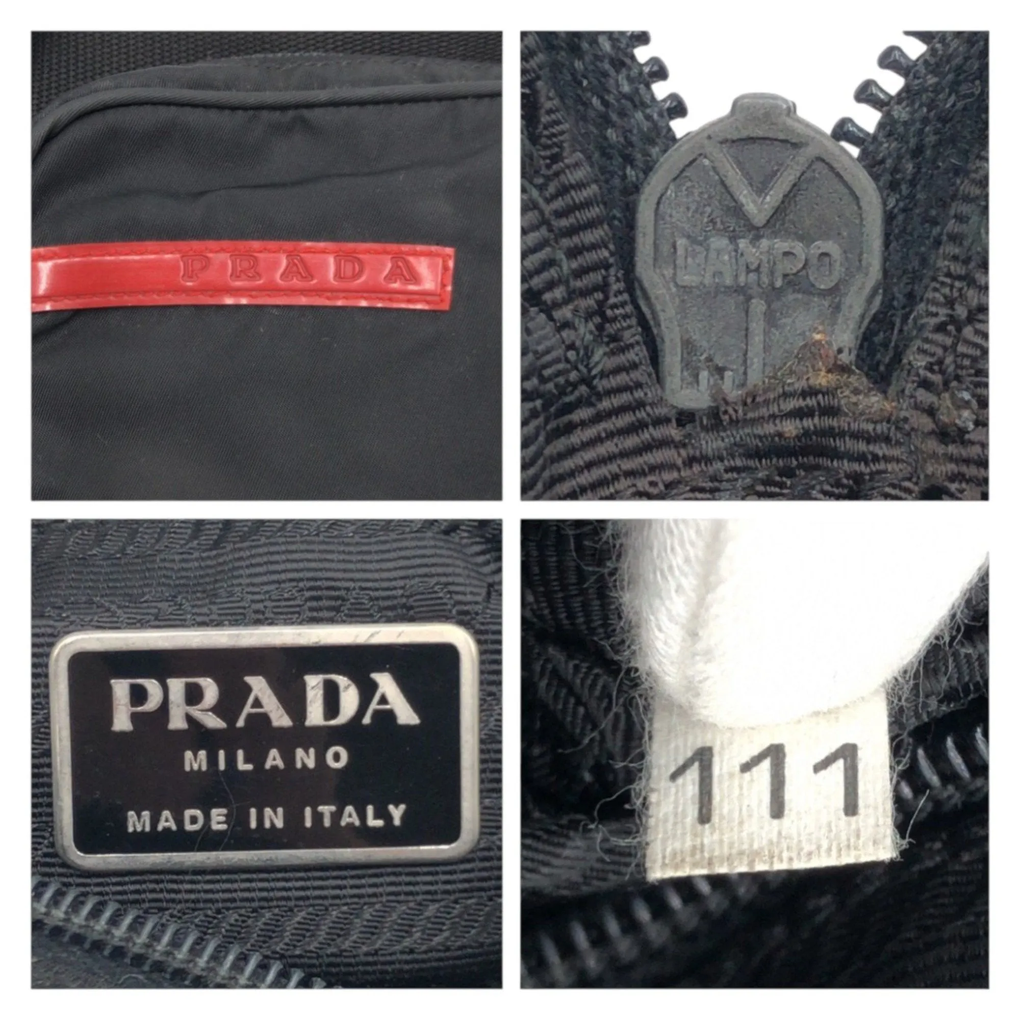 Prada Nylon Pochette Shoulder Bag (Pre-Owned)