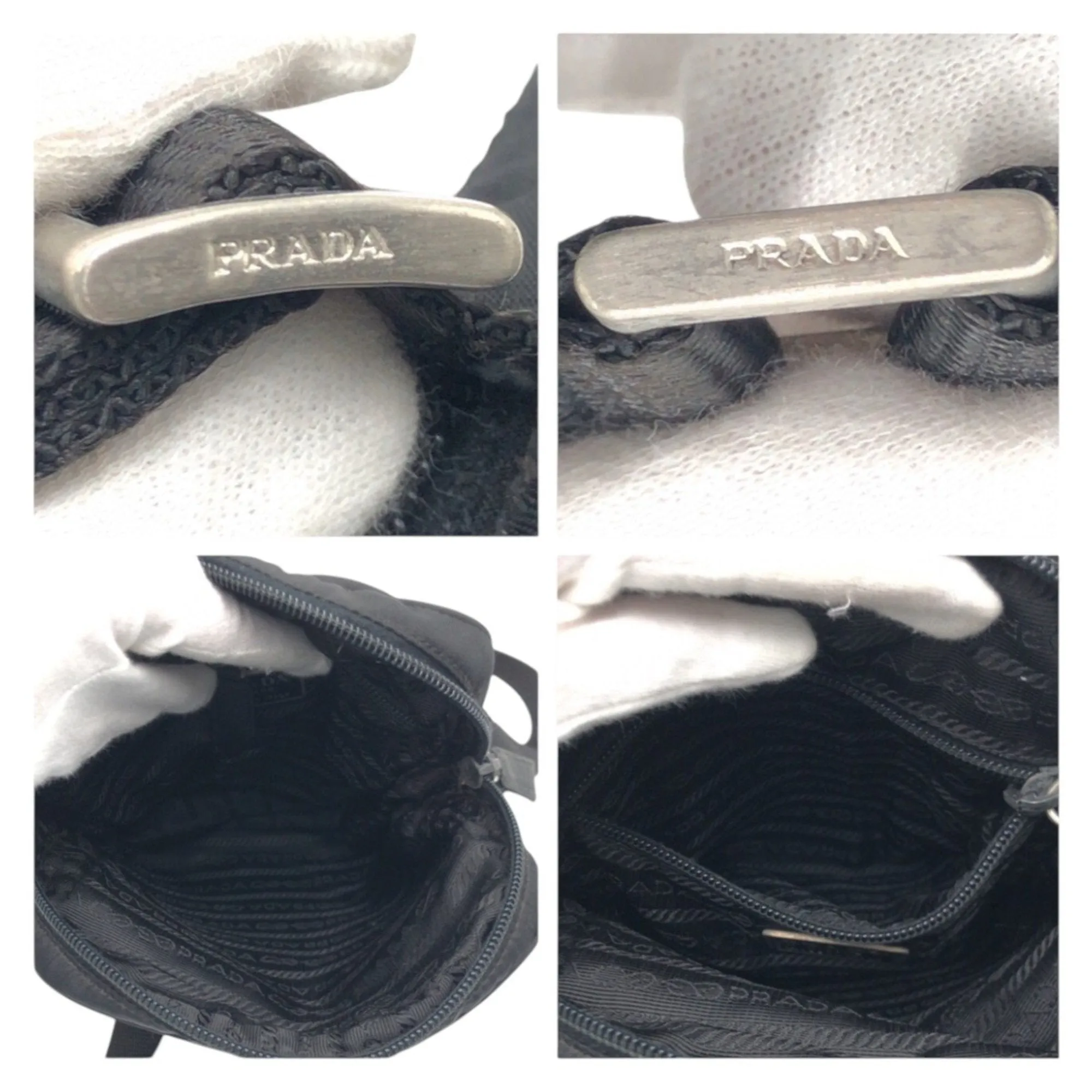 Prada Nylon Pochette Shoulder Bag (Pre-Owned)