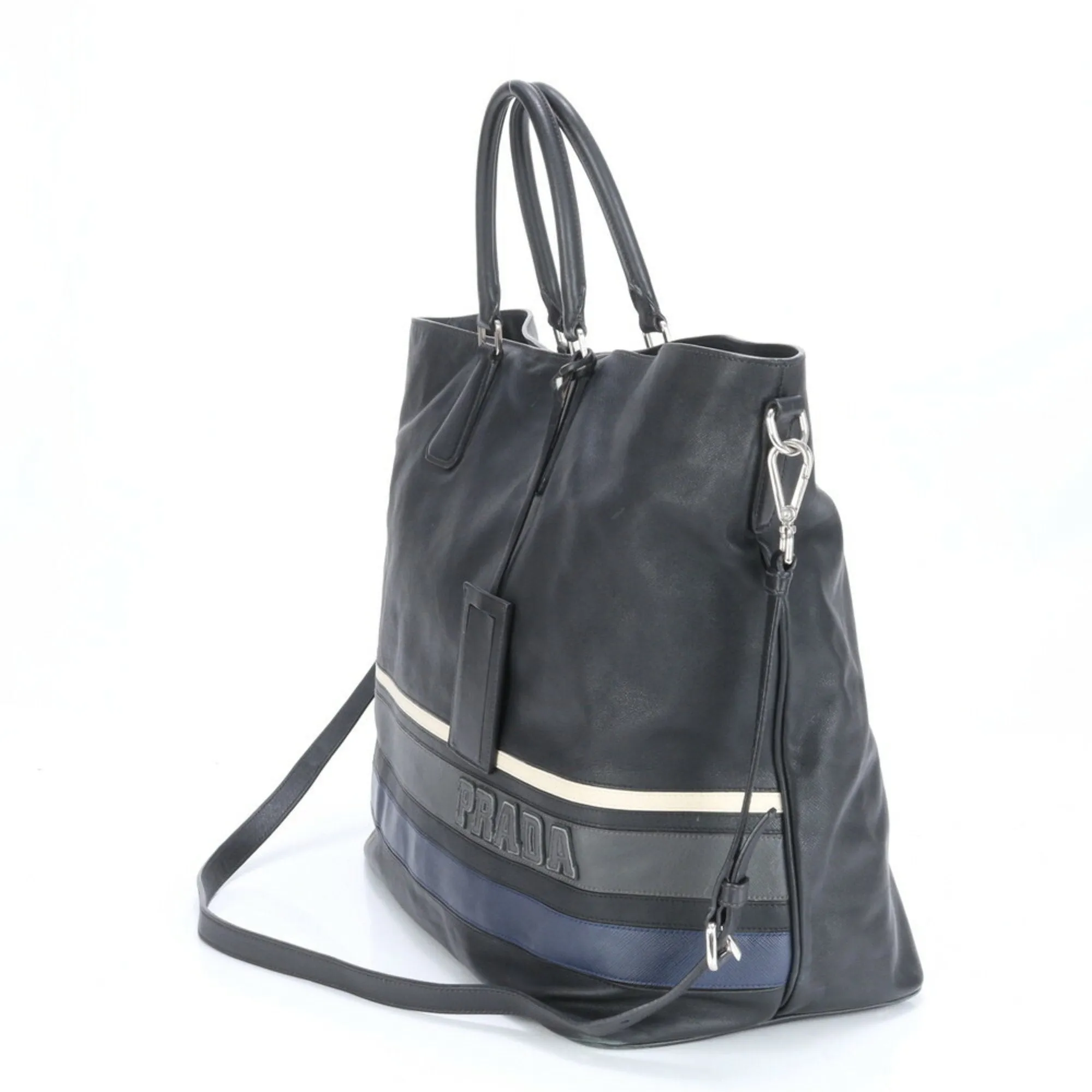 Prada Saffiano Leather Shoulder Bag (Pre-Owned)