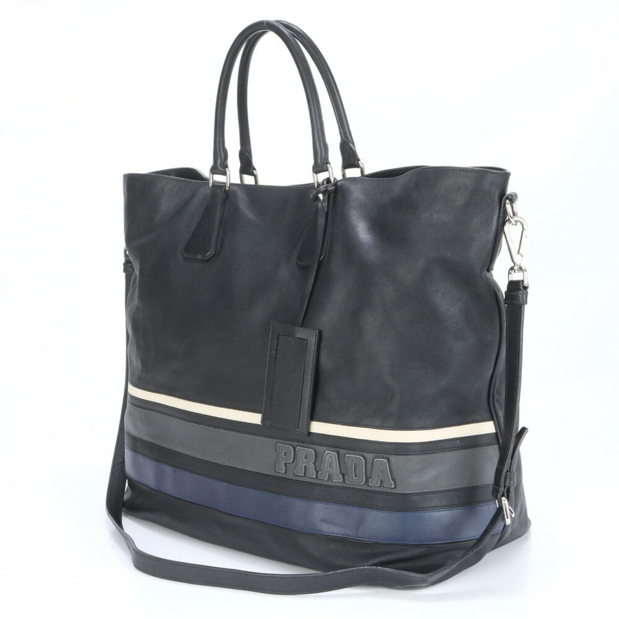 Prada Saffiano Leather Shoulder Bag (Pre-Owned)