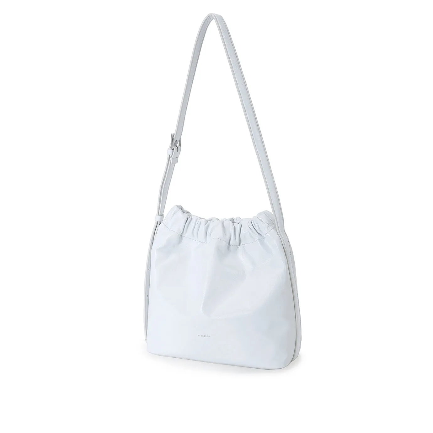 Scrunchie Portrait Shoulder Bag - White