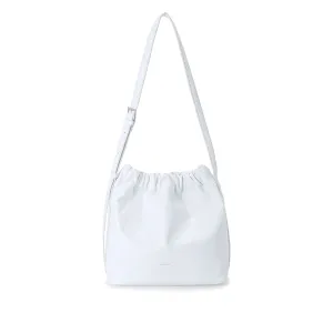 Scrunchie Portrait Shoulder Bag - White