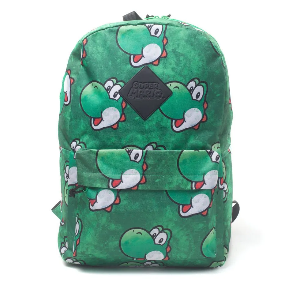 Super Mario Bros. Yoshi Face Print Backpack