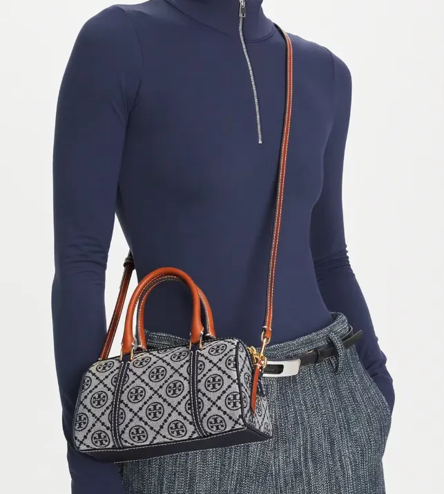 T MONOGRAM PETITE BARREL BAG