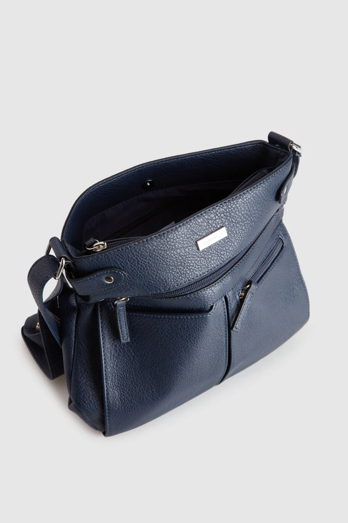 Tri-Pocket Crossbody Bag