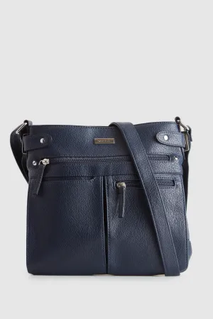 Tri-Pocket Crossbody Bag