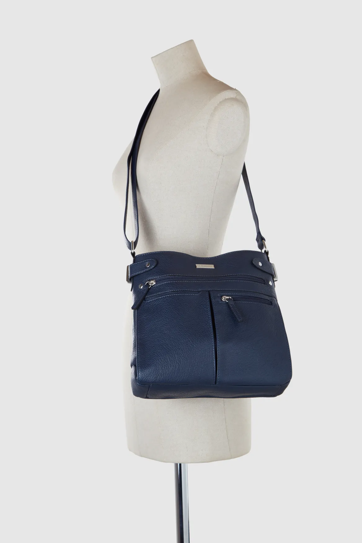 Tri-Pocket Crossbody Bag