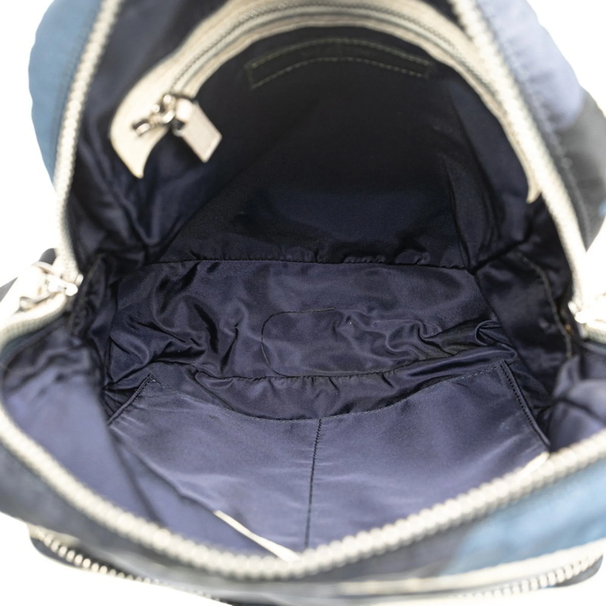 Valentino Camouflage Navy Nylon Shoulder Bag (Pre-Owned)