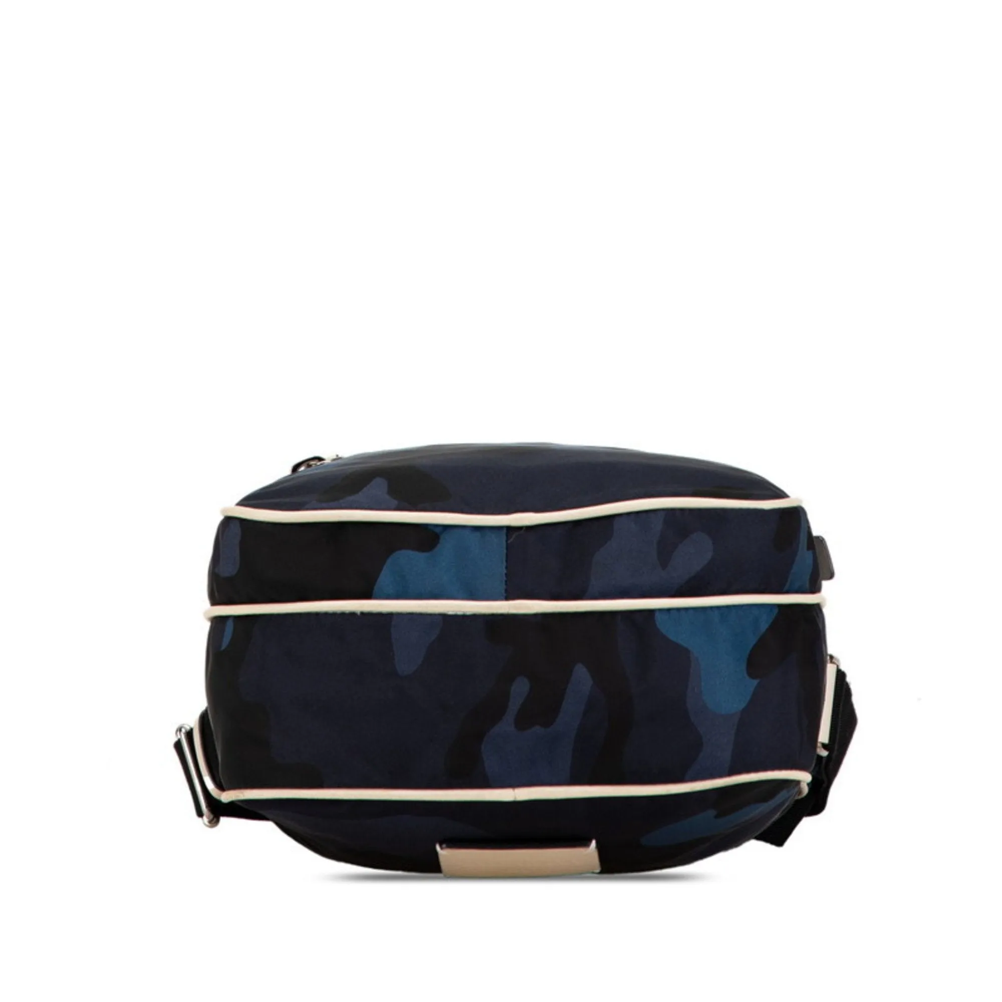 Valentino Camouflage Navy Nylon Shoulder Bag (Pre-Owned)