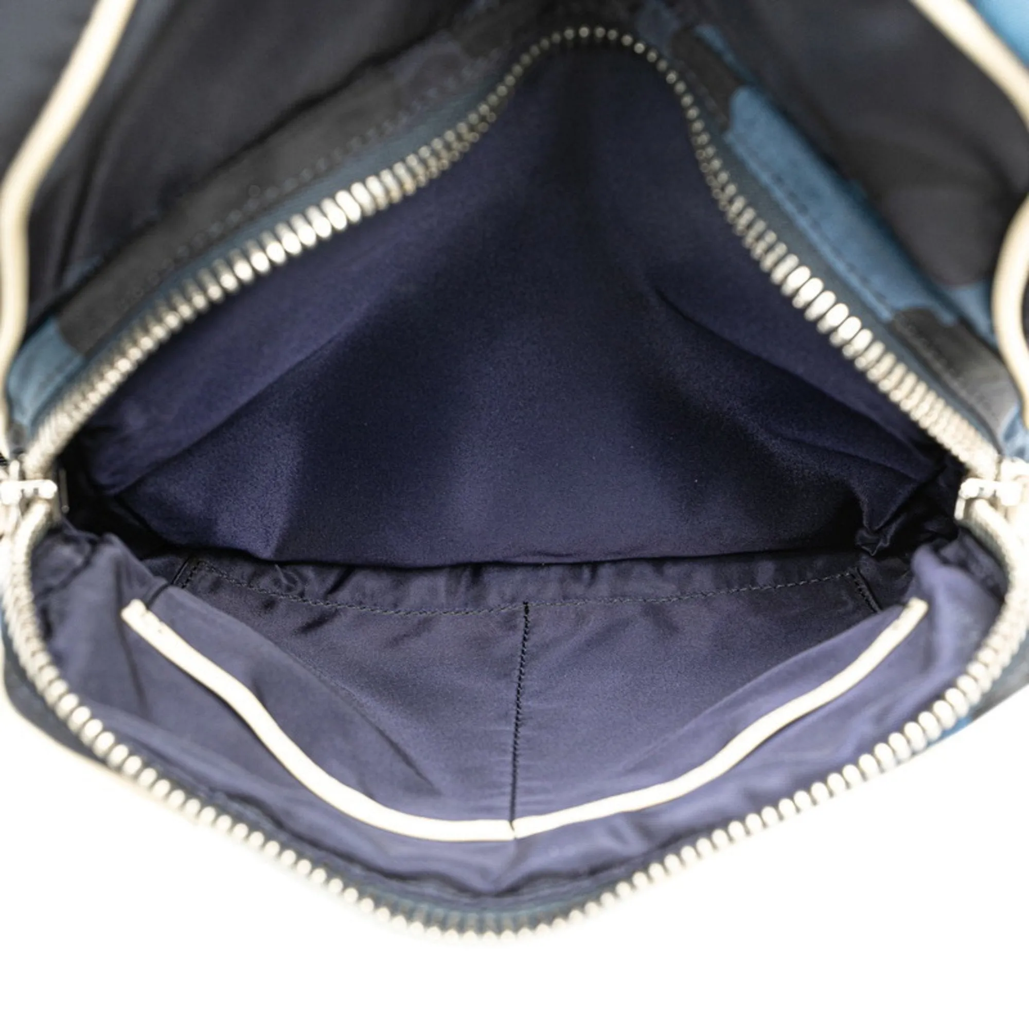 Valentino Camouflage Navy Nylon Shoulder Bag (Pre-Owned)