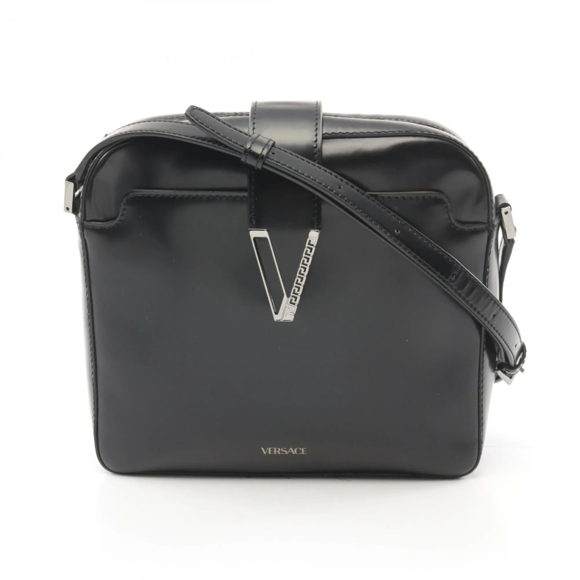Versace Leather Shoulder Bag (Pre-Owned)