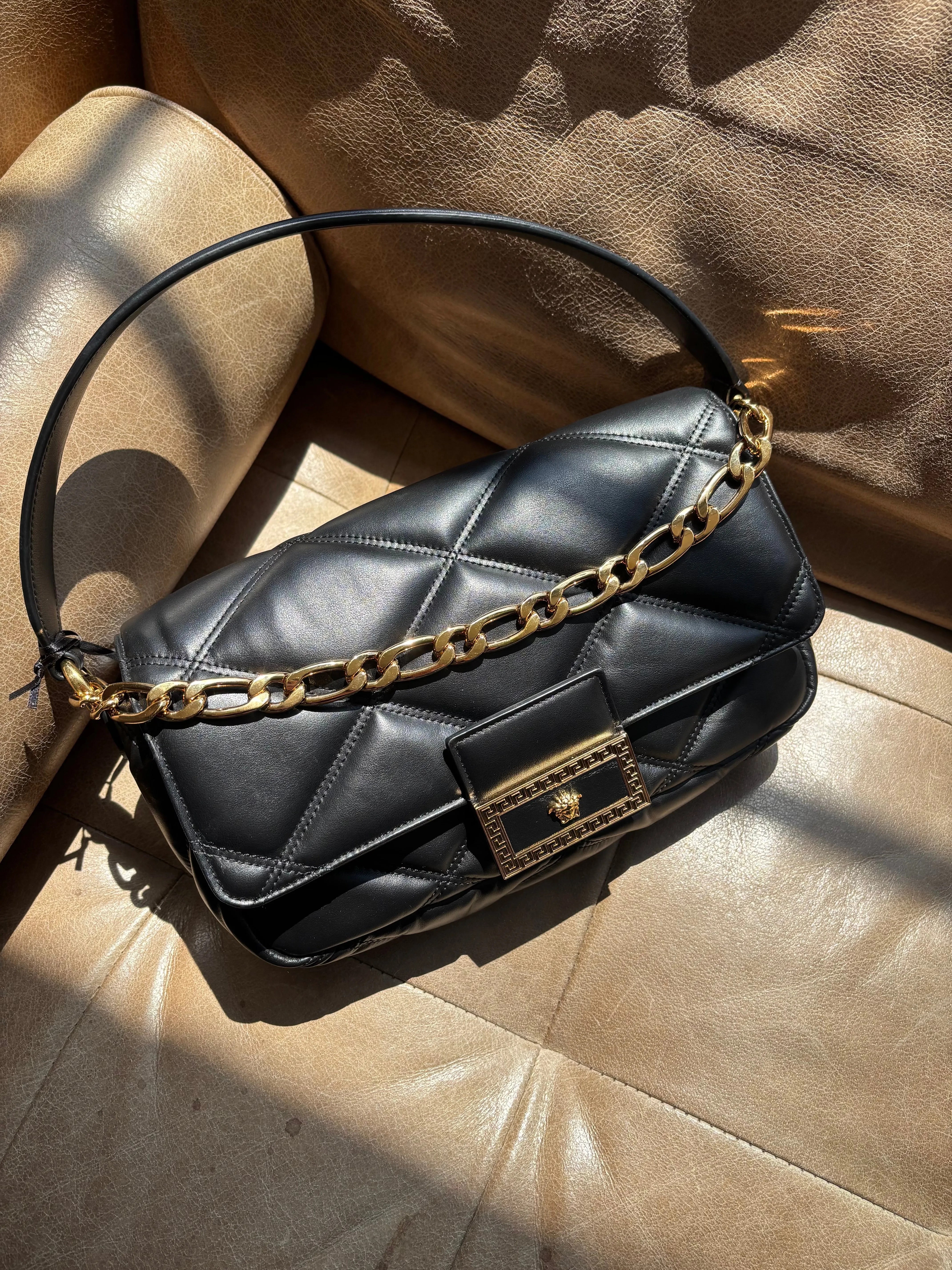 Versace Quilted Shoulder Bag