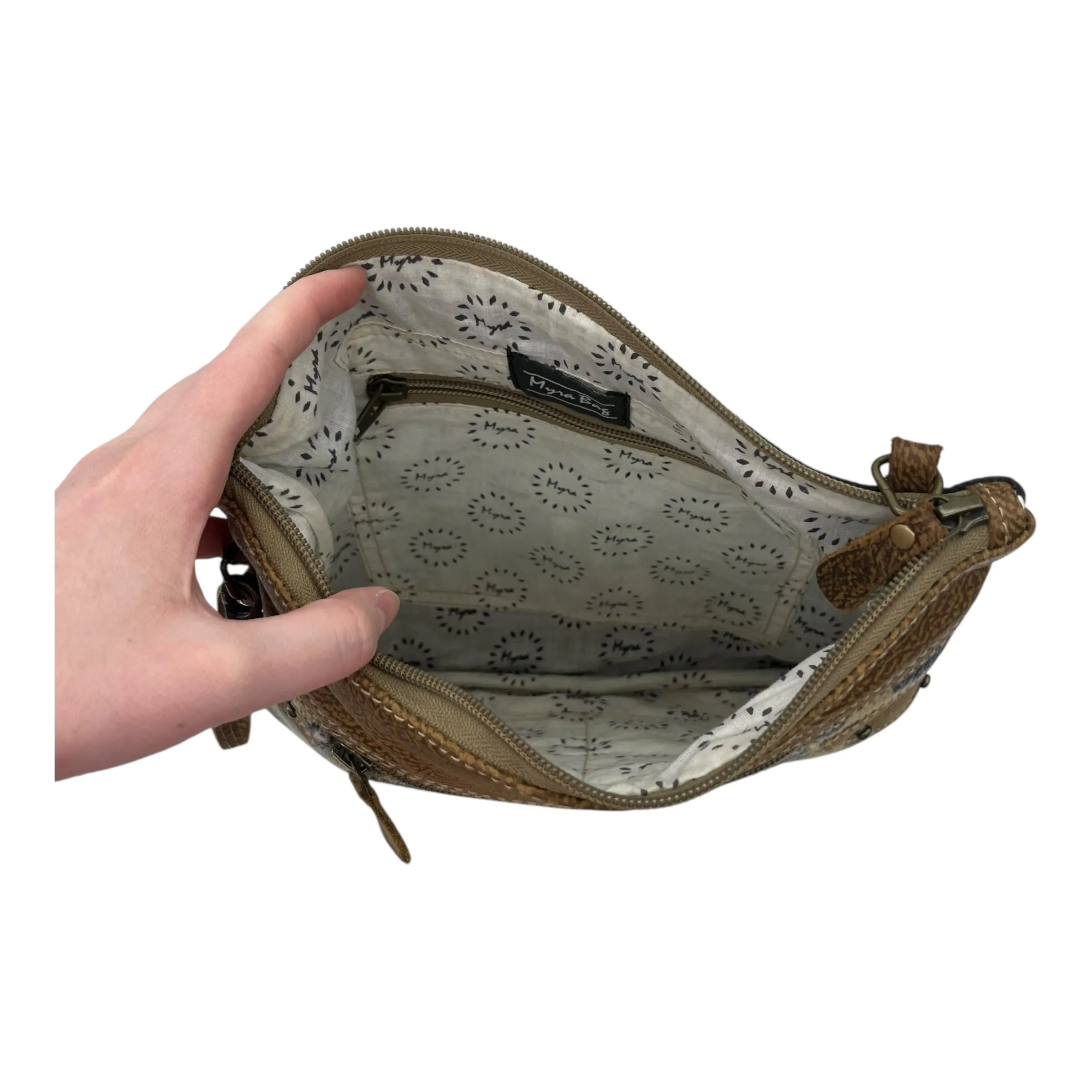 Wristlet By Myra In Brown, Size:Large