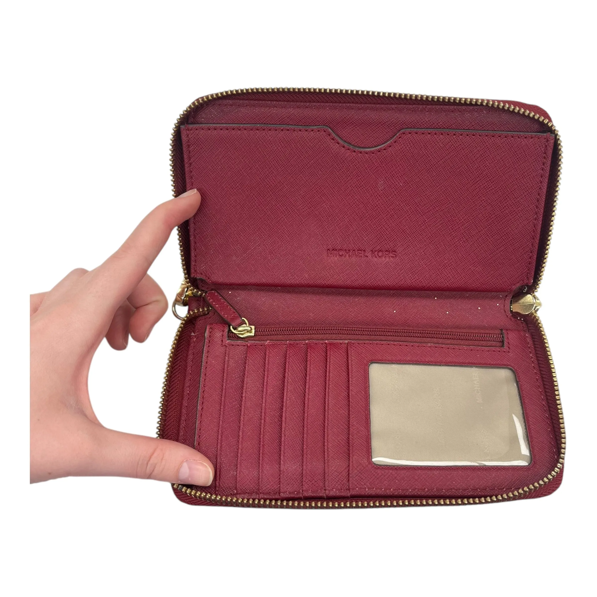Wristlet Designer By Michael Kors In Red, Size:Medium