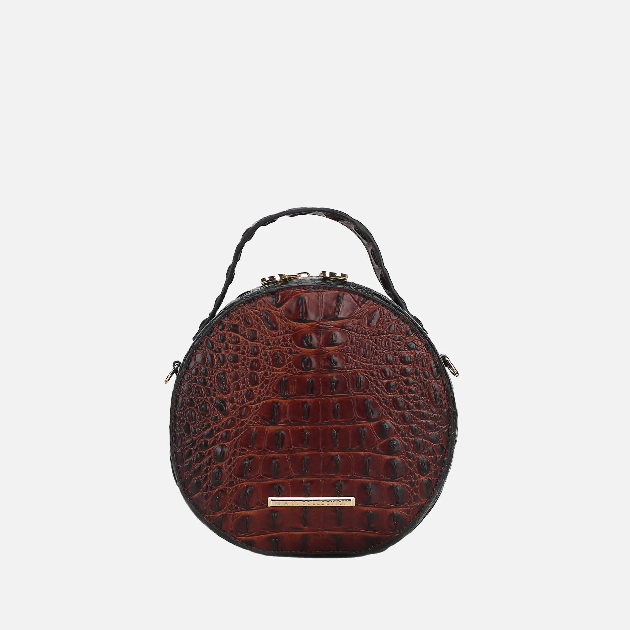 Ynnari Croc Round Crossbody Bag