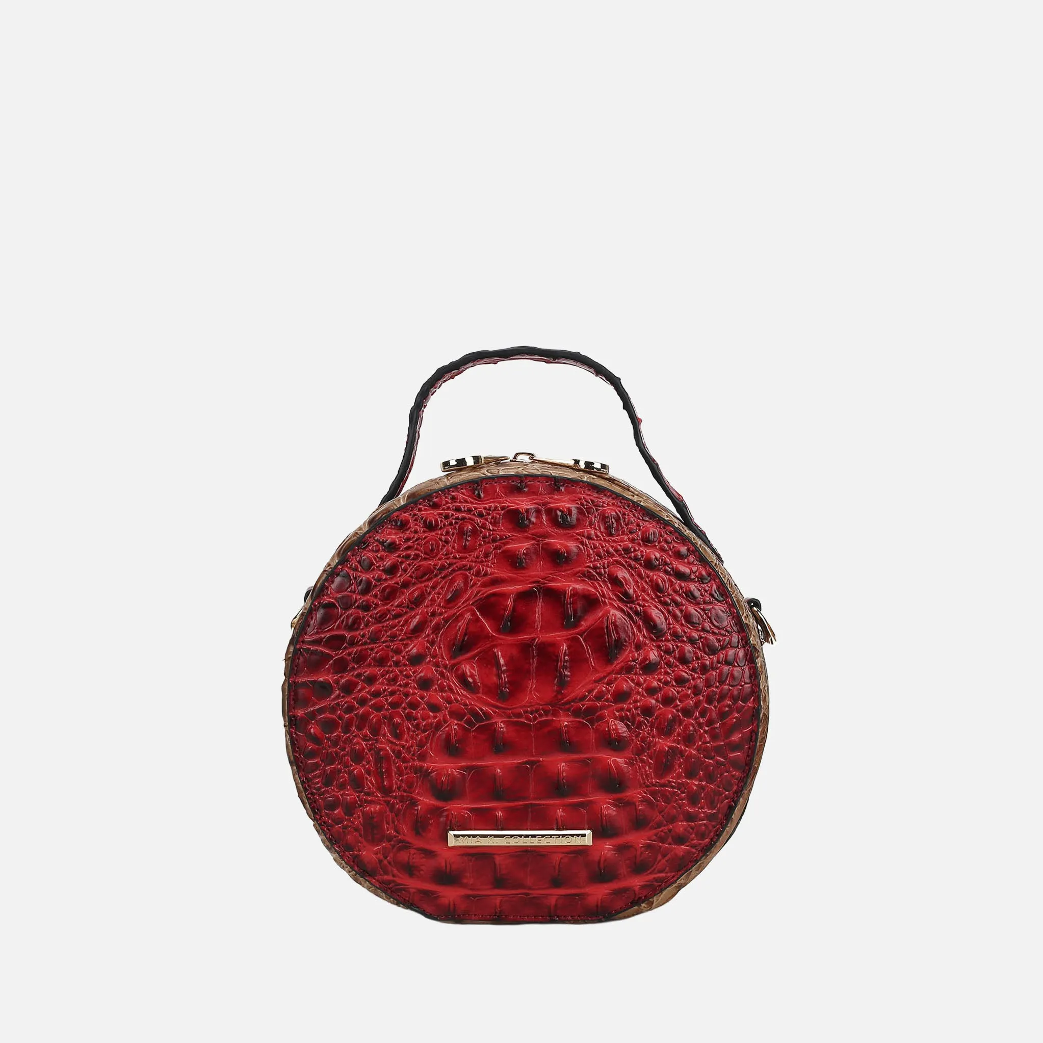 Ynnari Croc Round Crossbody Bag
