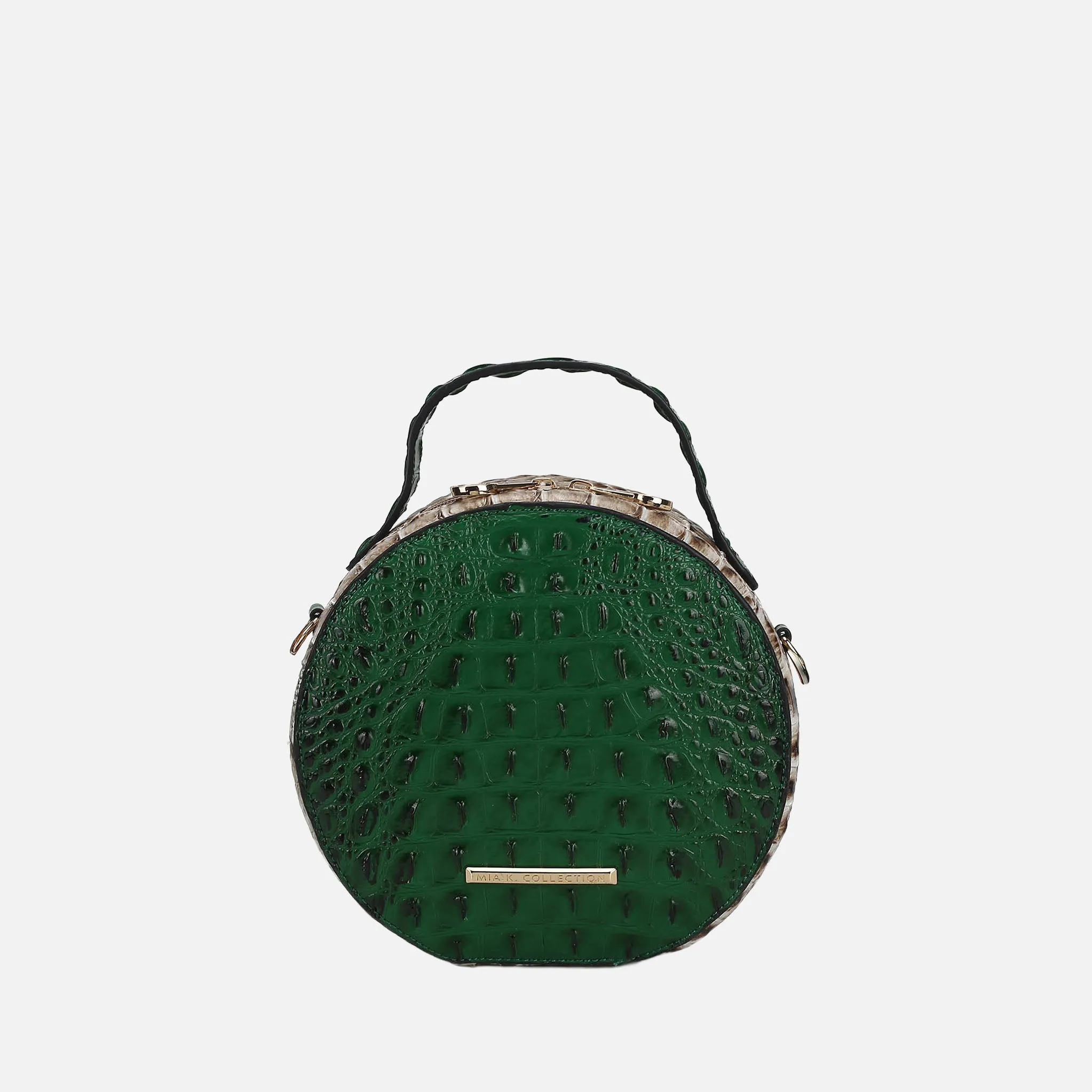 Ynnari Croc Round Crossbody Bag