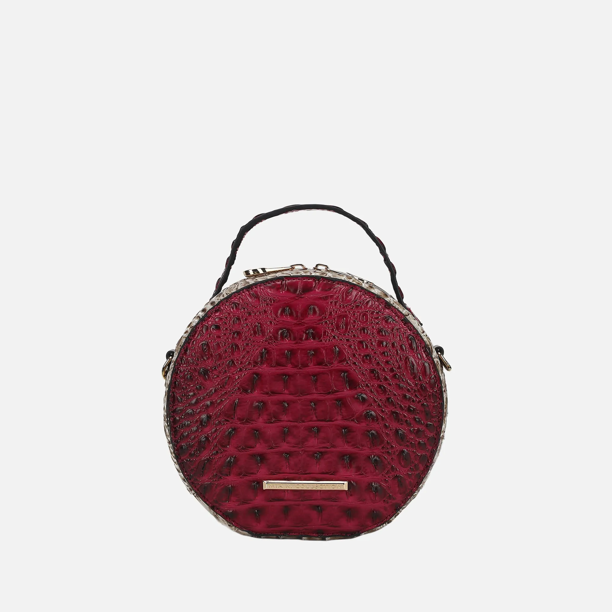 Ynnari Croc Round Crossbody Bag
