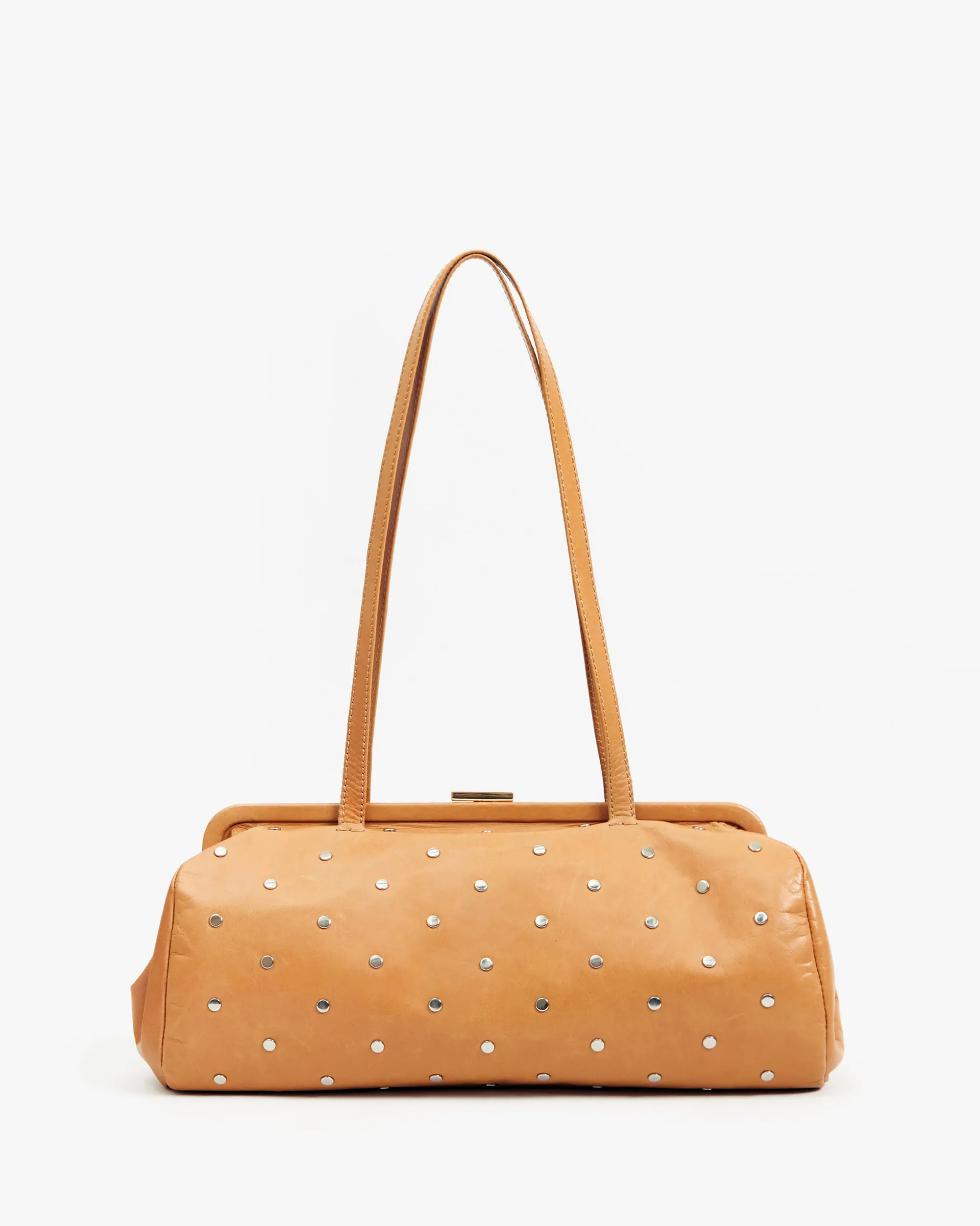 Yvette Handbags - Shoulder - Yvette Biscuit W/ Studs